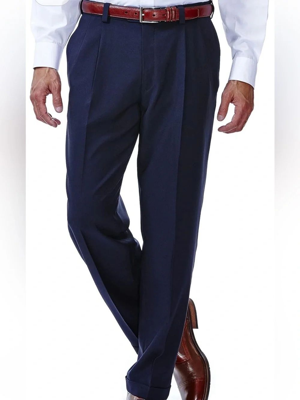 Haggar Men’s Classic Navy Dress Pants!